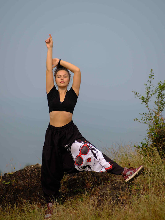 Buy Men's Flame Fusion Afghani Bohemian Harem Pants  For Travel Dance Yoga