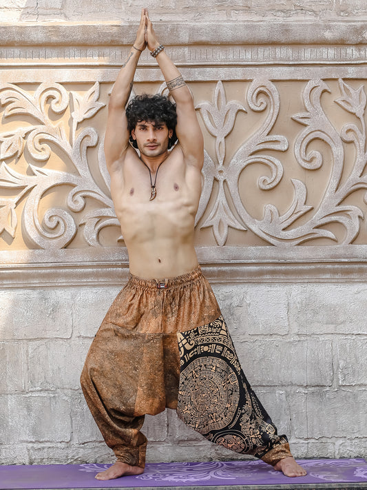 Men's Aladdin Balloon Harem Pants For Yoga Dance Travel