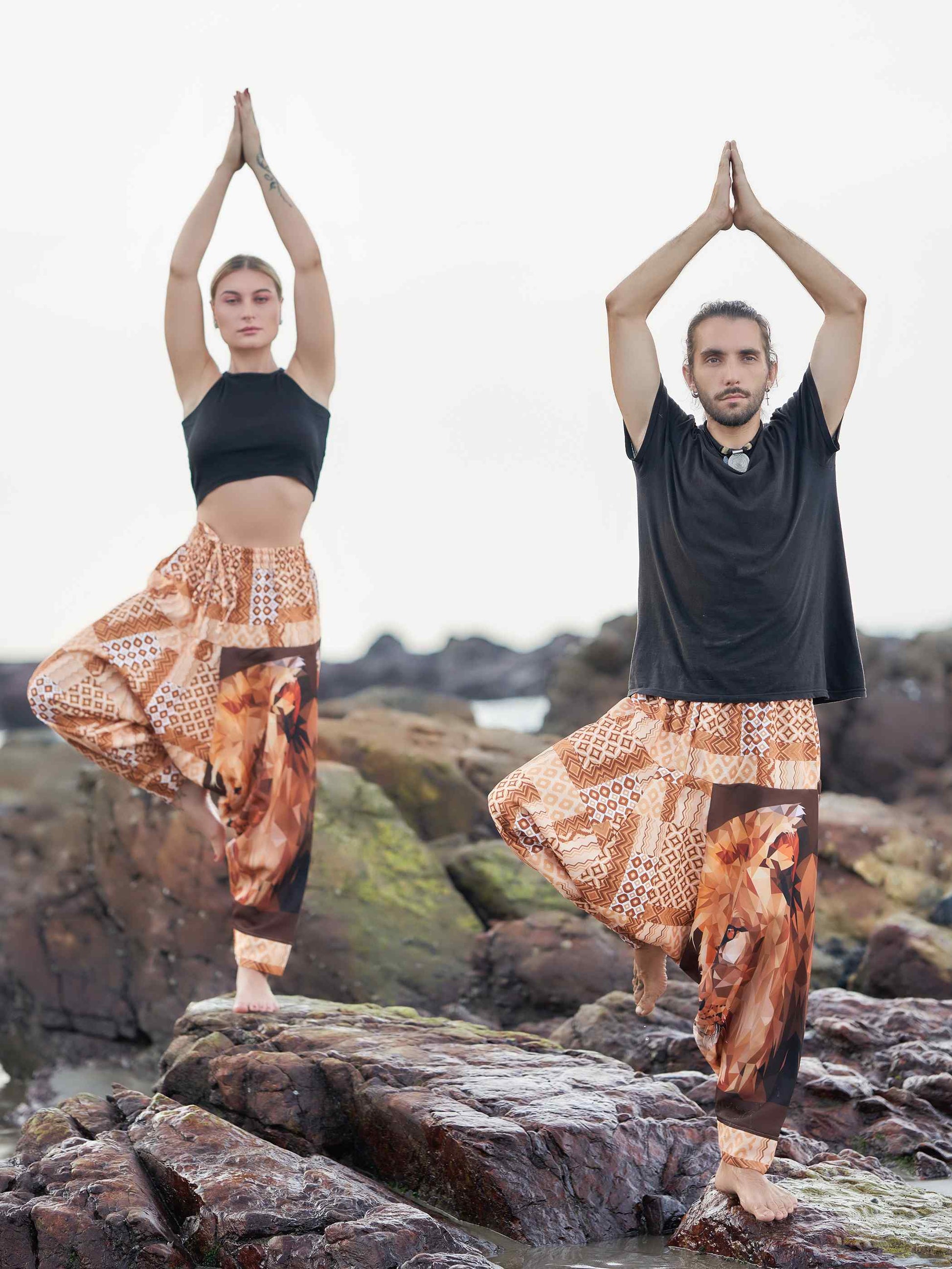 Buy Women's Boho Lion Genie Bohemian Hippy Unisex Harem Pants For Dance Travel