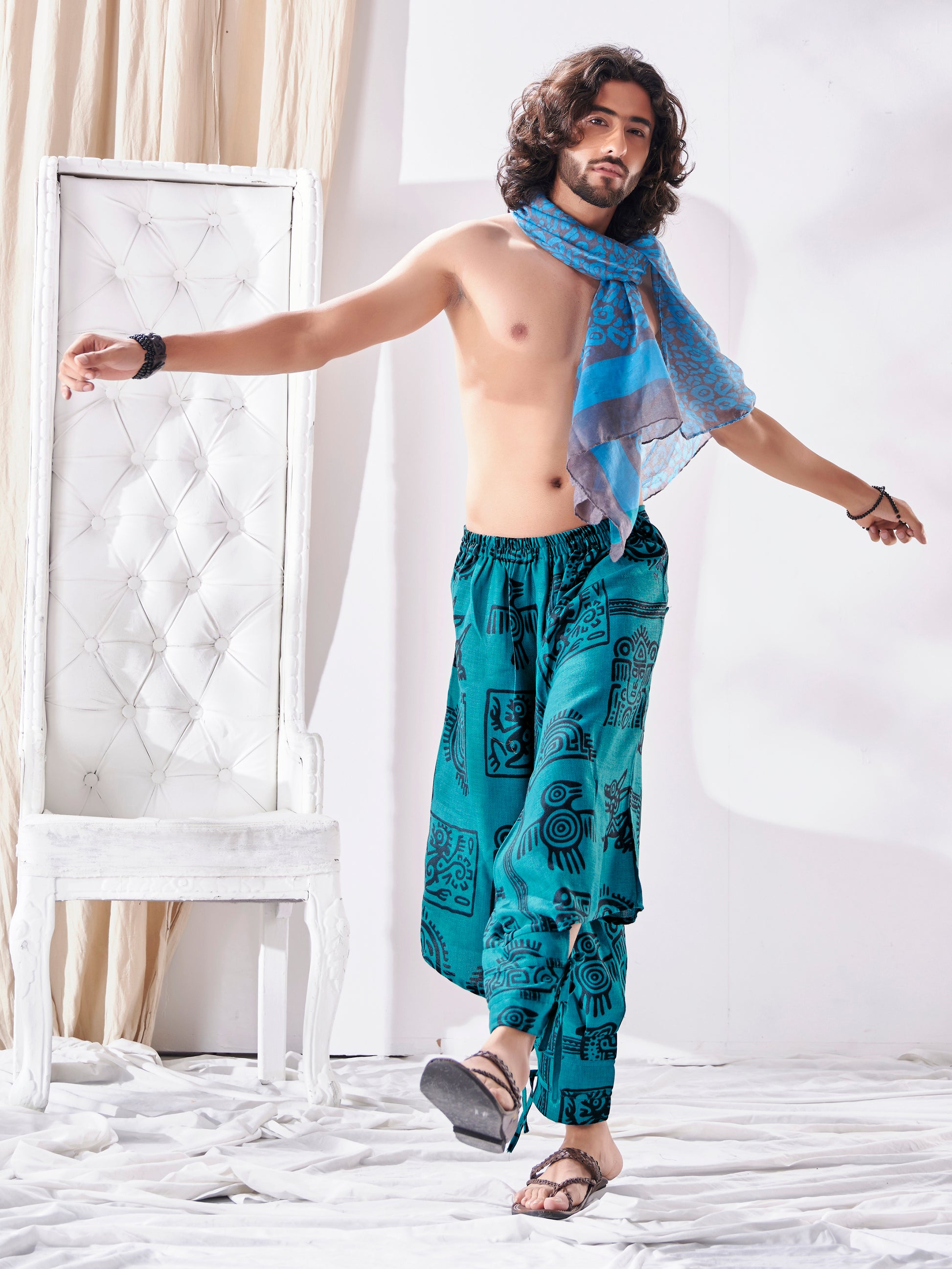 Buy Men's Arabic Style Gypsy Haren Boho Travel Unisex Pant