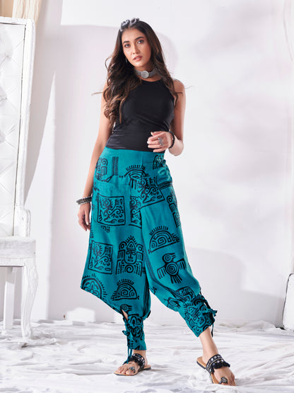 Arabian Afghani Harem Pants for Women Boho Hippy Unisex Pants For Yoga Dance Travel Track Pant