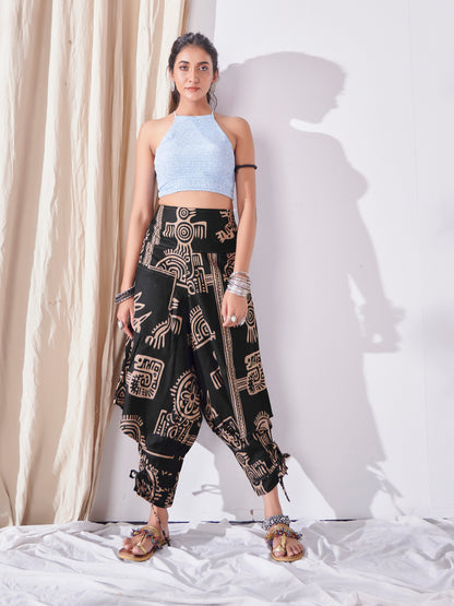 Buy Women's Hippy Harem Pants Unisex Hippie Boho Dance Yoga Traveller Track Pant