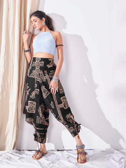 Buy Women's Hippy Harem Pants Unisex Hippie Boho Dance Yoga Traveller Track Pant
