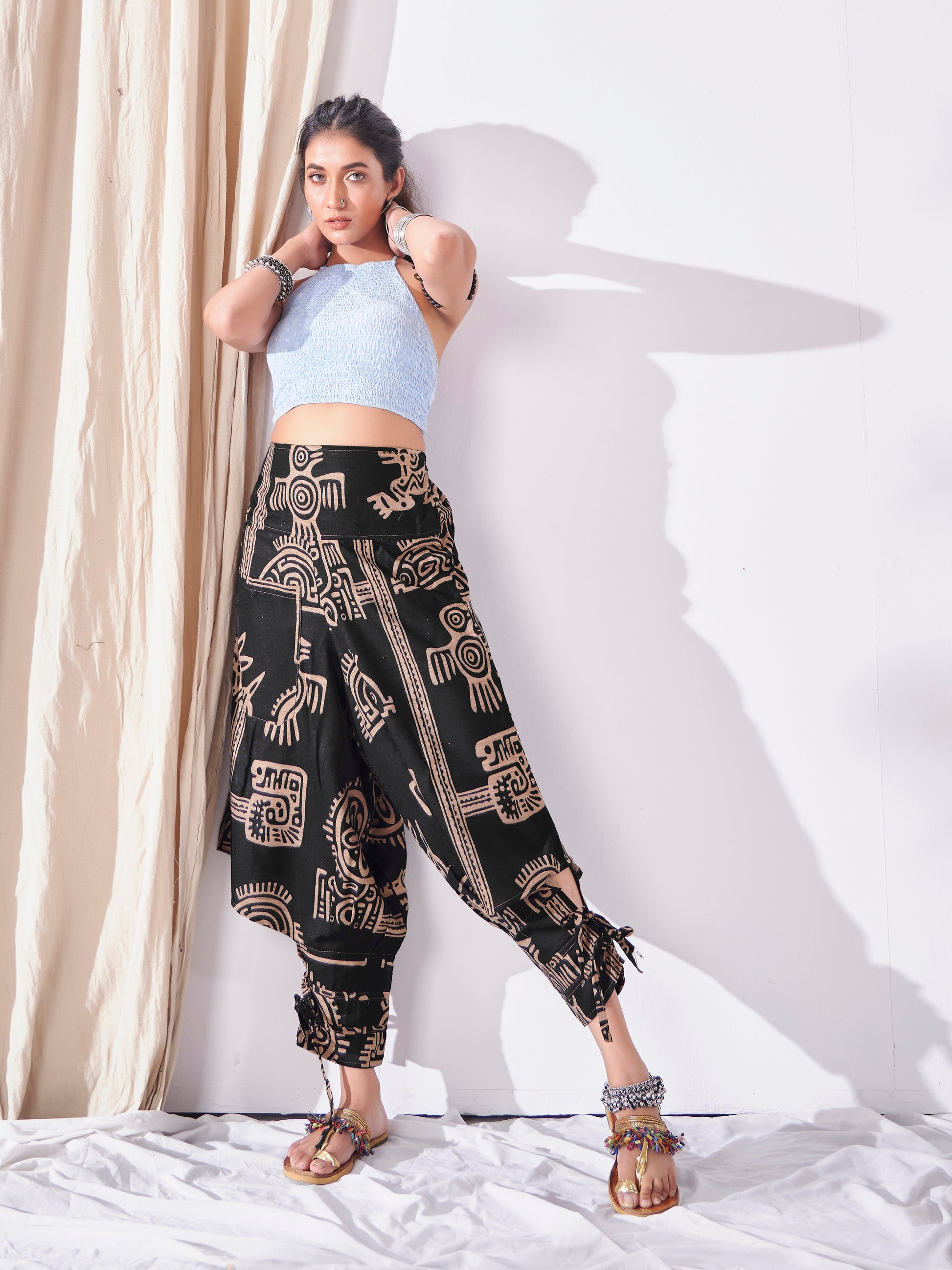 Buy Women's Hippy Harem Pants Unisex Hippie Boho Dance Yoga Traveller Track Pant