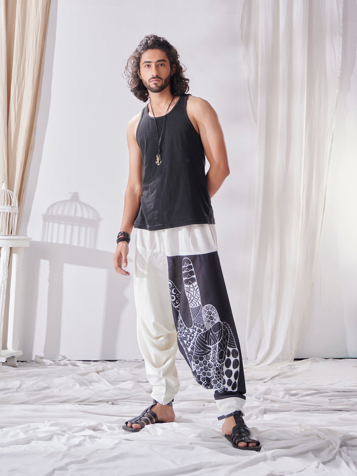 Buy Men's Aladdin Ninja Hippy Boho Harem Pants For Yoga Dance Travel Unisex Pants