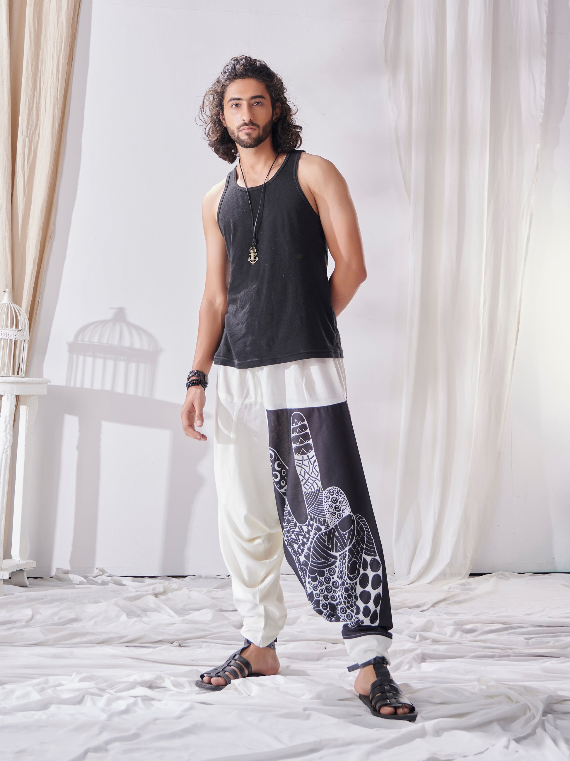 Buy Men's Aladdin Ninja Hippy Boho Harem Pants For Yoga Dance Travel Unisex Pants