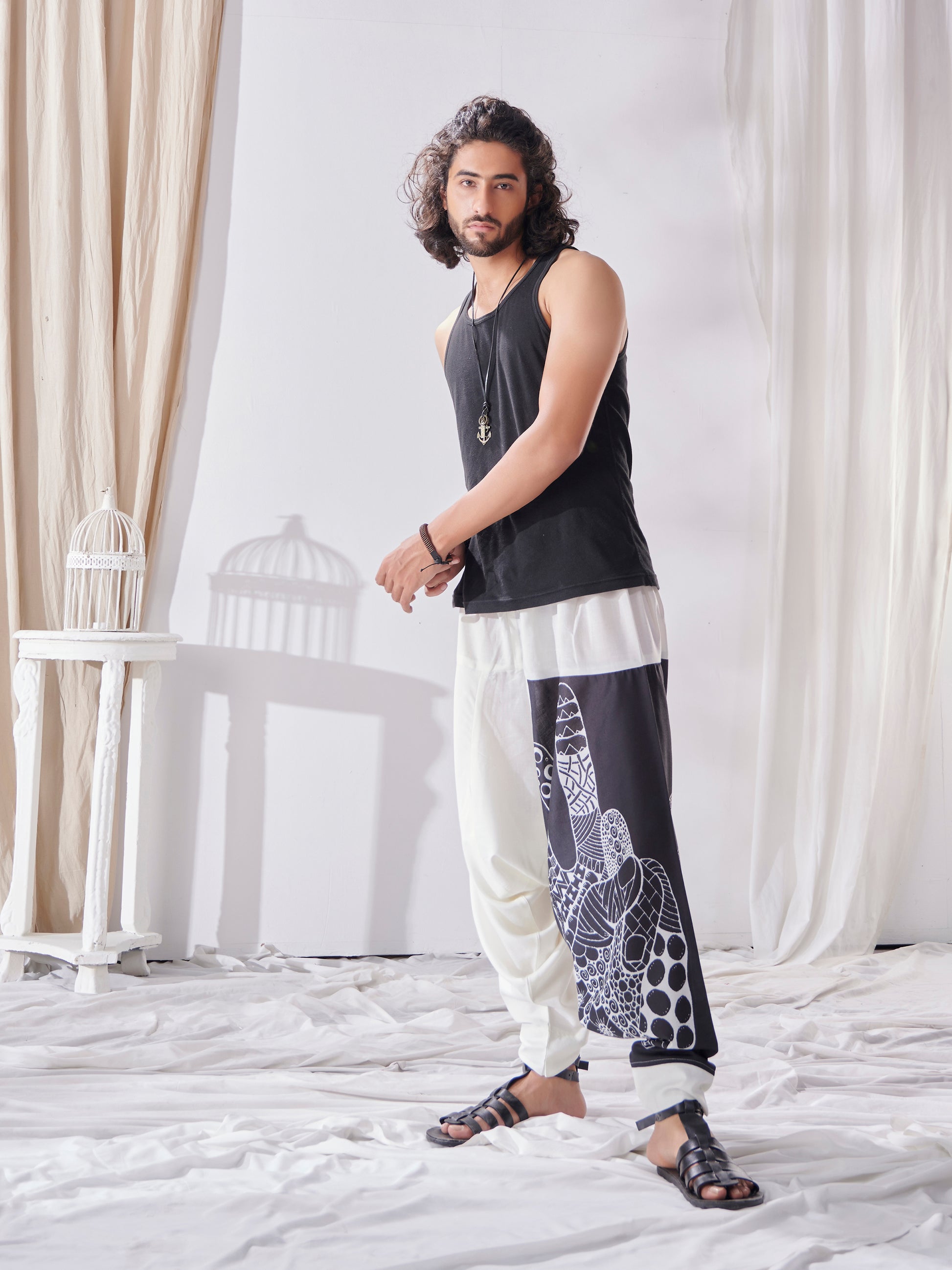 Buy Men's Aladdin Ninja Hippy Boho Harem Pants For Yoga Dance Travel Unisex Pants