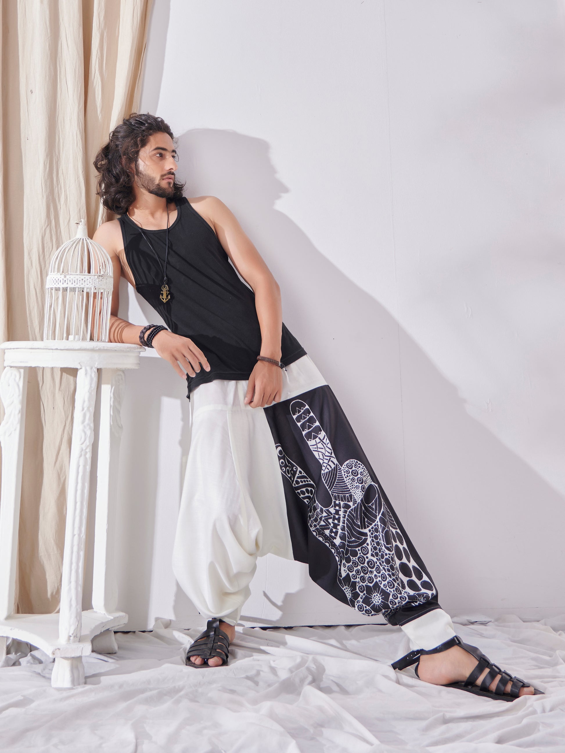 Buy Men's Aladdin Ninja Hippy Boho Harem Pants For Yoga Dance Travel Unisex Pants