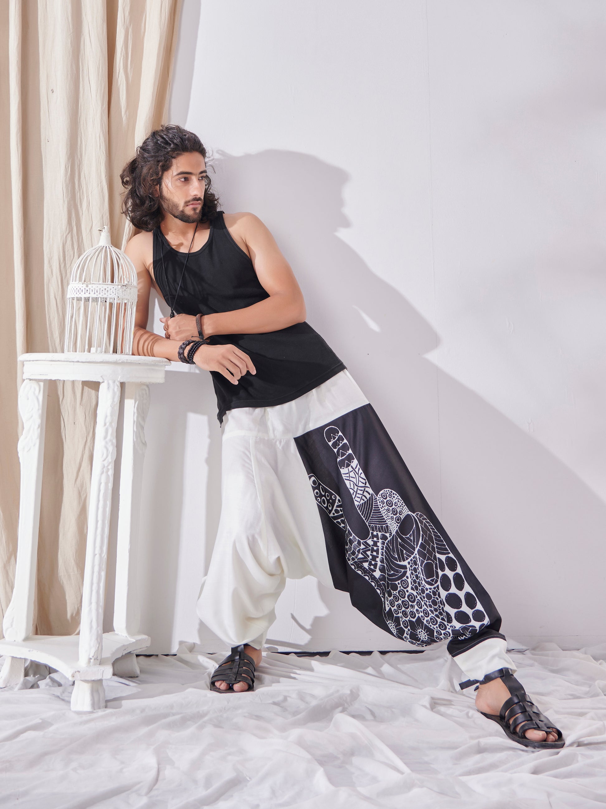 Buy Men's Aladdin Ninja Hippy Boho Harem Pants For Yoga Dance Travel Unisex Pants