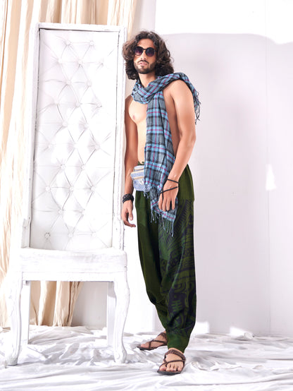 Buy Men's Parachute Style Genie Hippy Boho Harem Pants Unisex Yoga Dance Track Pant