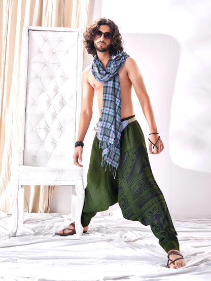Buy Men's Parachute Style Genie Hippy Boho Harem Pants Unisex Yoga Dance Track Pant