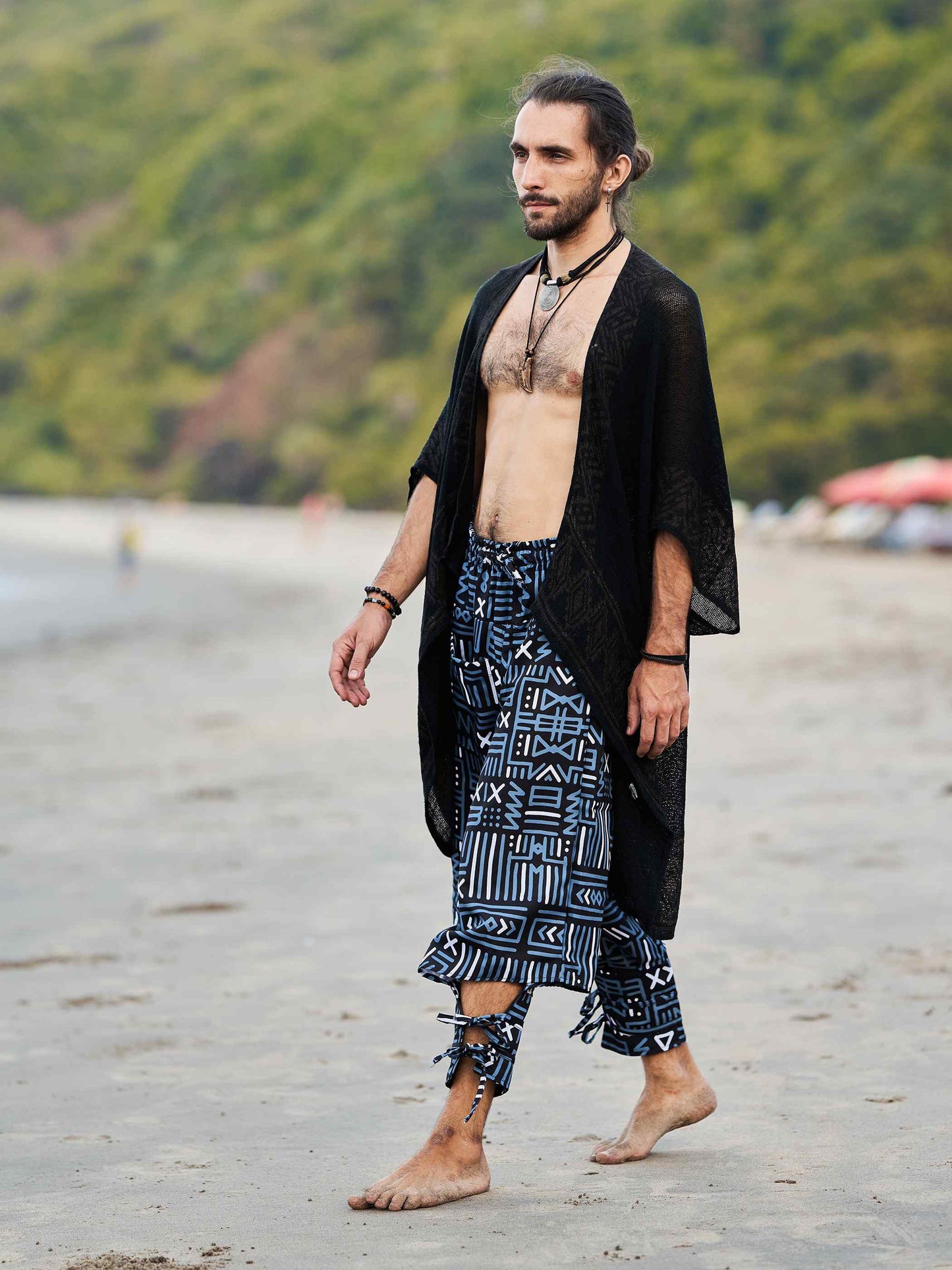 Buy Men's Illustrative Designer Men Hippy Harem Pants For For Dance Unisex Boho pants