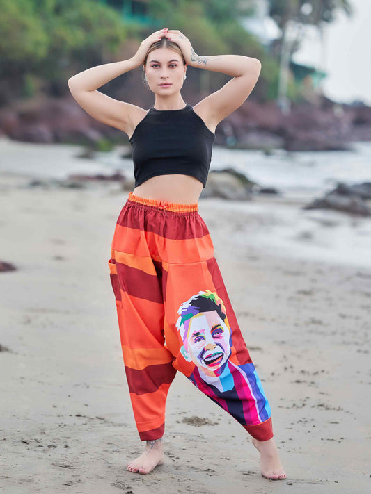 Buy Women's Fierce Lion Bohemian Hippy Harem Pants For Yoga Unisex Travel Pants